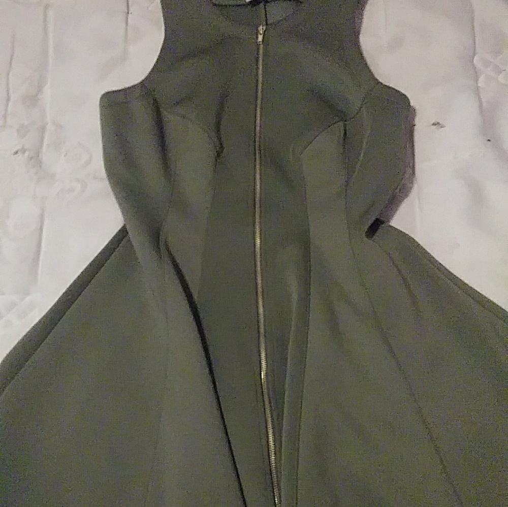 olive green dress